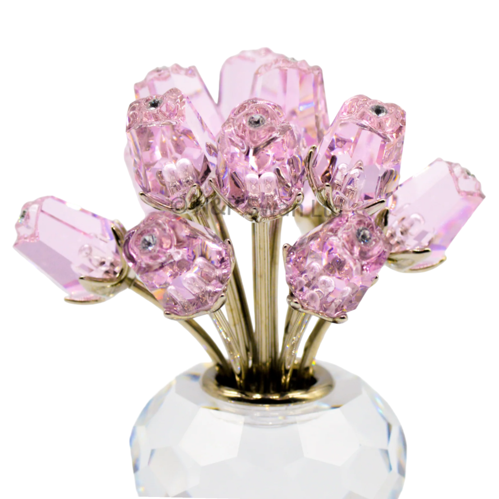 Swarovski - A Dozen Of Pink Roses In A Vase - In The Secret Garden - 628343